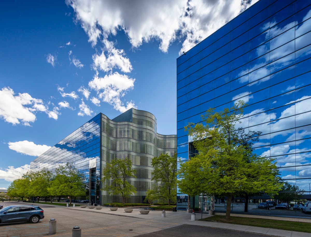 Liberty Center — twin office towers at 50 and 100 W. Big Beaver Road